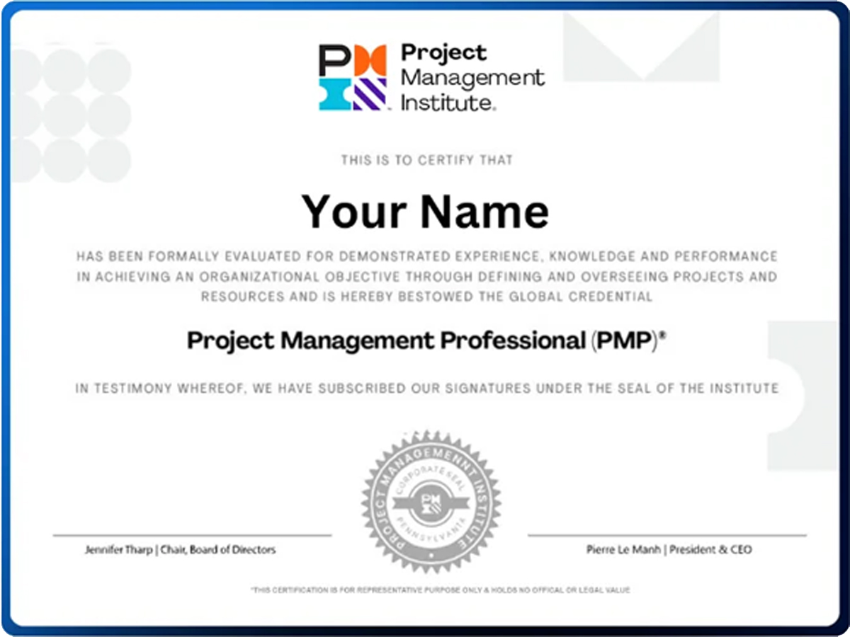 PMP Certificate